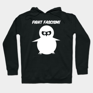 Fight Fascism Chick (White) Hoodie